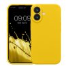 Kwmobile tok Apple iPhone 16-hoz, sárga, szilikon, KWM000022TY002C
