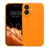 Kwmobile tok Apple iPhone 16-hoz, narancssárga, szilikon, KWM000022TY005C