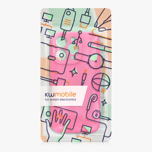 Kwmobile tok Apple iPhone 16 Pro készülékhez, rózsaszín, szilikon, KWM000022TZ001C