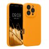 Kwmobile tok Apple iPhone 16 Pro készülékhez, narancssárga, szilikon, KWM000022TZ005C