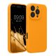 Kwmobile tok Apple iPhone 16 Pro készülékhez, narancssárga, szilikon, KWM000022TZ005C