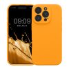 Kwmobile tok Apple iPhone 16 Pro készülékhez, narancssárga, szilikon, KWM000022TZ005C