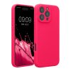 Kwmobile tok Apple iPhone 16 Pro Max készülékhez, rózsaszín, szilikon, KWM000022UA001C