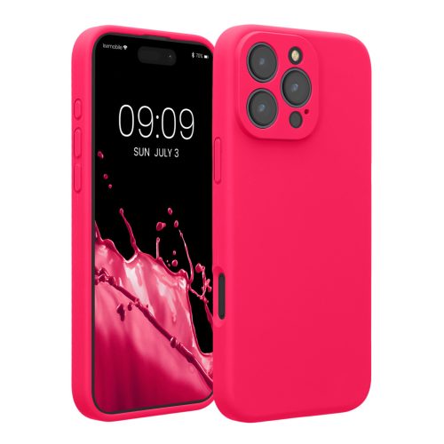 Kwmobile tok Apple iPhone 16 Pro Max készülékhez, rózsaszín, szilikon, KWM000022UA001C