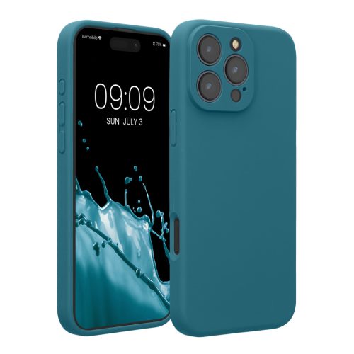 Kwmobile tok Apple iPhone 16 Pro Max készülékhez, kék, szilikon, KWM000022UA003C