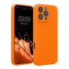 Kwmobile tok Apple iPhone 16 Pro Max készülékhez, narancssárga, szilikon, KWM000022UA005C