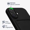 Kwmobile tok Apple iPhone 16-hoz, fekete, szilikon, KWM000022UF001C