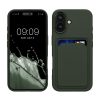 Kwmobile tok Apple iPhone 16-hoz, sötétzöld, szilikon, KWM000022UF002C
