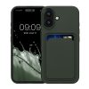 Kwmobile tok Apple iPhone 16-hoz, sötétzöld, szilikon, KWM000022UF002C