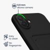 Kwmobile tok Apple iPhone 16 Plus-hoz, fekete, szilikon, KWM000022UG001C