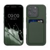 Kwmobile tok Apple iPhone 16 Pro készülékhez, sötétzöld, szilikon, KWM000022UH002C