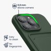 Kwmobile tok Apple iPhone 16 Pro készülékhez, sötétzöld, szilikon, KWM000022UH002C