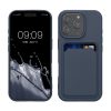Kwmobile Apple iPhone 16 Pro tok, sötétkék, szilikon, KWM000022UH004C
