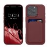 Kwmobile Apple iPhone 16 Pro tok, sötétpiros, szilikon, KWM000022UH006C