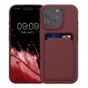Kwmobile Apple iPhone 16 Pro tok, sötétpiros, szilikon, KWM000022UH006C