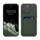 Kwmobile tok Apple iPhone 16 Pro Max készülékhez, sötétzöld, szilikon, KWM000022UI002C