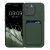 Kwmobile tok Apple iPhone 16 Pro Max készülékhez, sötétzöld, szilikon, KWM000022UI002C