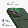 Kwmobile tok Apple iPhone 16 Pro Max készülékhez, sötétzöld, szilikon, KWM000022UI002C