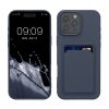 Kwmobile tok Apple iPhone 16 Pro Max készülékhez, sötétkék, szilikon, KWM000022UI004C