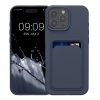 Kwmobile tok Apple iPhone 16 Pro Max készülékhez, sötétkék, szilikon, KWM000022UI004C