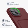 Kwmobile tok Apple iPhone 16 Pro Max készülékhez, sötétpiros, szilikon, KWM000022UI006C