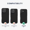 Kwmobile tok Apple iPhone 16-hoz, fekete, szilikon, KWM000022UJ003C