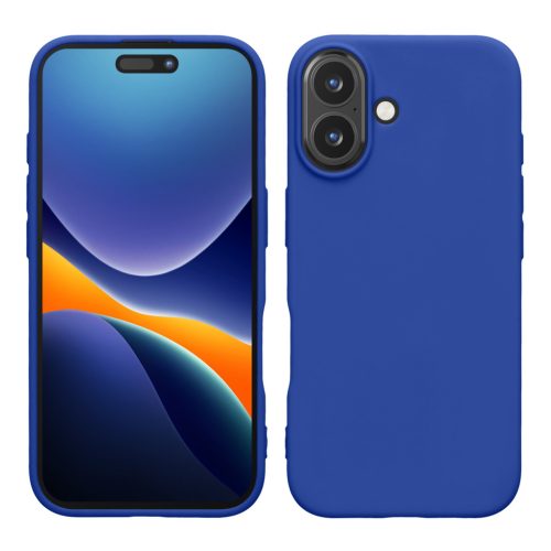 Kwmobile tok Apple iPhone 16-hoz, kék, szilikon, KWM000022UJ004C