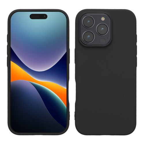 Kwmobile tok Apple iPhone 16 Pro készülékhez, fekete, szilikon, KWM000022UK003C