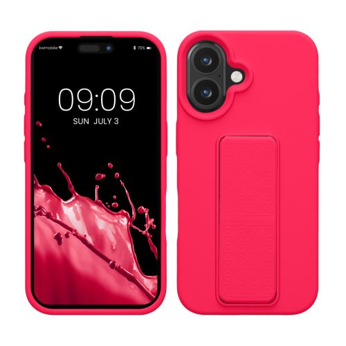 Kwmobile tok Apple iPhone 16-hoz, rózsaszín, szilikon, KWM000022UM001C