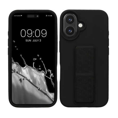 Kwmobile tok Apple iPhone 16-hoz, fekete, szilikon, KWM000022UM003C