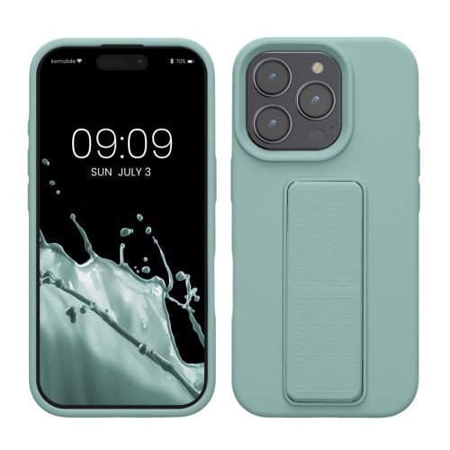 Kwmobile tok Apple iPhone 16 Pro készülékhez, világoszöld, szilikon, KWM000022UN002C