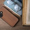 Kwmobile tok Apple iPhone 16-hoz, barna, fa/szilikon, KWM000022UP001C