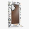 Kwmobile tok Apple iPhone 16-hoz, barna, fa/szilikon, KWM000022UP001C