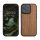 Kwmobile tok Apple iPhone 16 Pro készülékhez, barna, fa/szilikon, KWM000022UQ001C