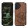 Kwmobile tok Apple iPhone 16-hoz, barna, fa/szilikon, KWM000022US001C