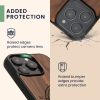 Kwmobile tok Apple iPhone 16 Pro készülékhez, barna, fa/szilikon, KWM000022UT001C
