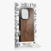 Kwmobile tok Apple iPhone 16 Pro készülékhez, barna, fa/szilikon, KWM000022UT001C