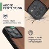 Kwmobile tok Apple iPhone 16 Pro Max készülékhez, barna, fa/szilikon, KWM000022UU001C