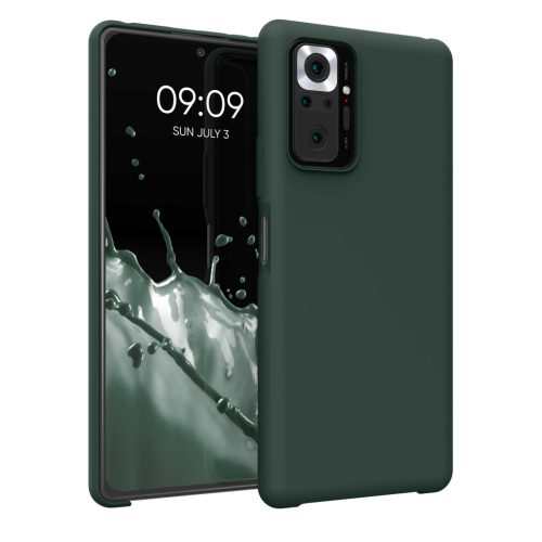 Kwmobile tok Xiaomi Redmi Note 10 Pro-hoz, sötétzöld, szilikon, KWM000012OI010C