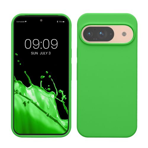 Kwmobile Google Pixel 9/Pixel 9 Pro tok, zöld, szilikon, KWM000020PI019C