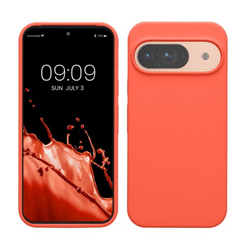 Kwmobile tok Google Pixel 9/Pixel 9 Pro készülékhez, rózsaszín, szilikon, KWM000020PI020C