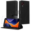 Kwmobile tok és védőfólia szett Samsung Galaxy Xcover 5-höz, fekete, öko-bőr/szilikon, KWM000021UY001C