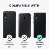 Kwmobile tok és védőfólia szett Samsung Galaxy Xcover 5-höz, fekete, öko-bőr/szilikon, KWM000021UY001C