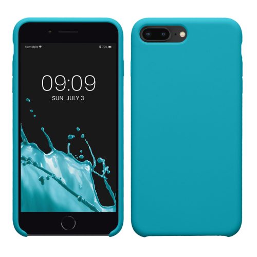 Kwmobile tok Apple iPhone 8 Plus/iPhone 7 Plus készülékhez, világoskék, szilikon, KWM0000087L103C