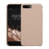Kwmobile tok Apple iPhone 8 Plus/iPhone 7 Plus készülékhez, krémszínű, szilikon, KWM0000087L104C