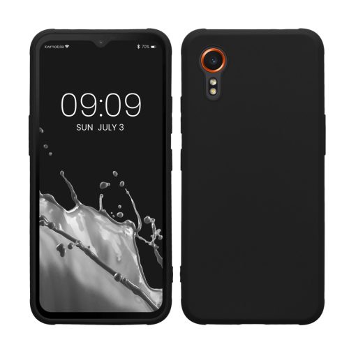 Kwmobile tok Samsung Galaxy Xcover 7-hez, fekete, szilikon, KWM000021VH001C