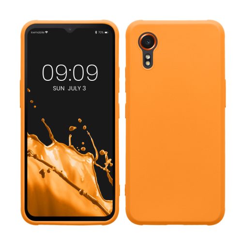 Kwmobile tok Samsung Galaxy Xcover 7-hez, narancssárga, szilikon, KWM000021VH005C