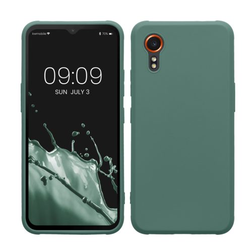 Kwmobile tok Samsung Galaxy Xcover 7-hez, zöld, szilikon, KWM000021VH006C