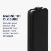 Kwmobile tok Samsung Galaxy S21 készülékhez, fekete, öko bőr/szilikon, KWM000021VM001C