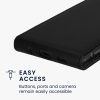 Kwmobile tok Samsung Galaxy S10 készülékhez, fekete, öko-bőr/szilikon, KWM000021VN001C